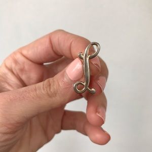 Small L Letter Brooch, Laverne Brooch
